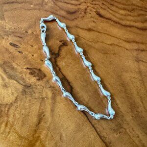 TIFFANY & CO. Elsa Peretti Continuous Teardrop Sterling Silver Bracelet - Rare